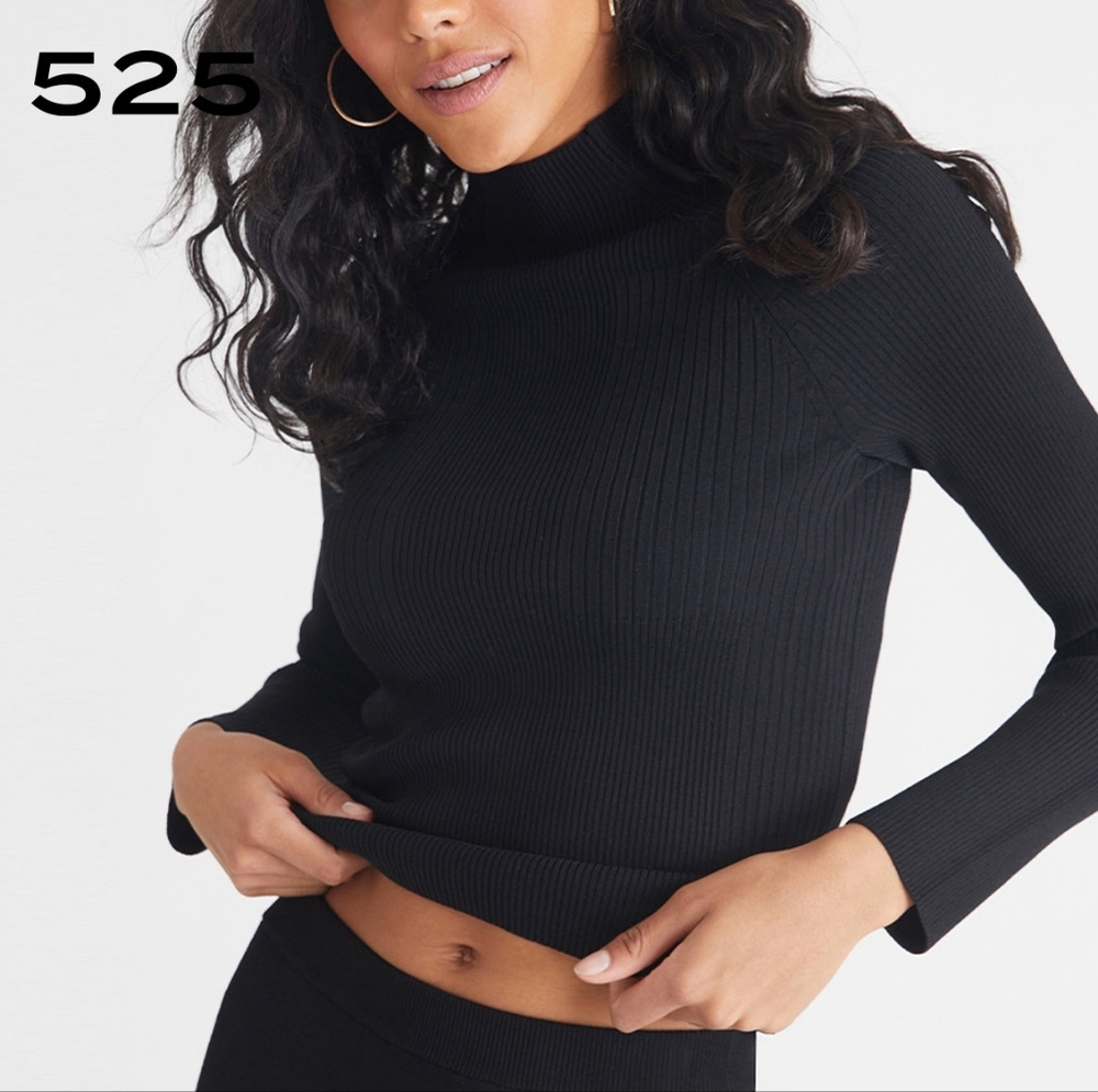 525 America HALEY: RIB MOCKNECK PULLOVER